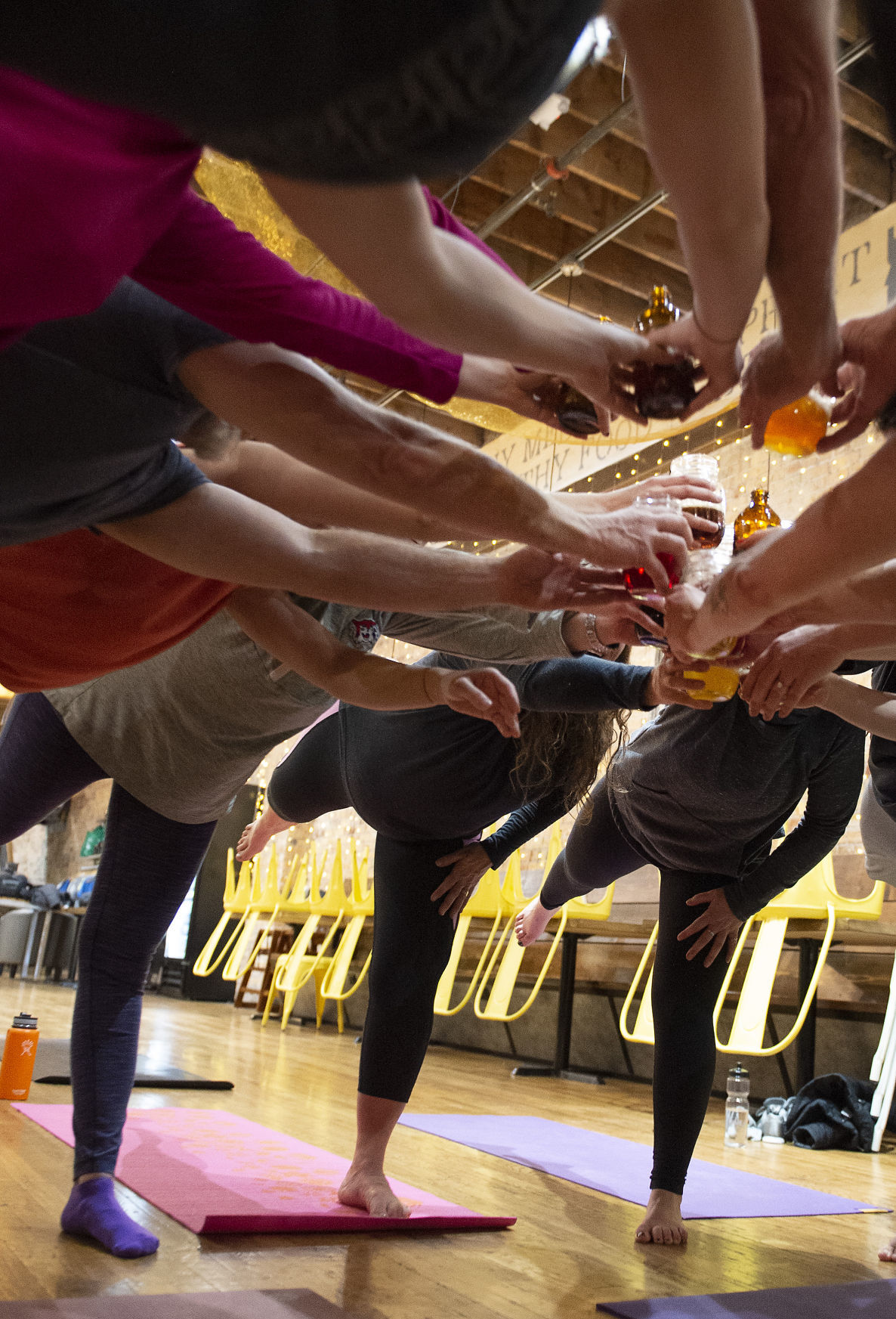 Beer Yoga at Yellow Brick Cafe